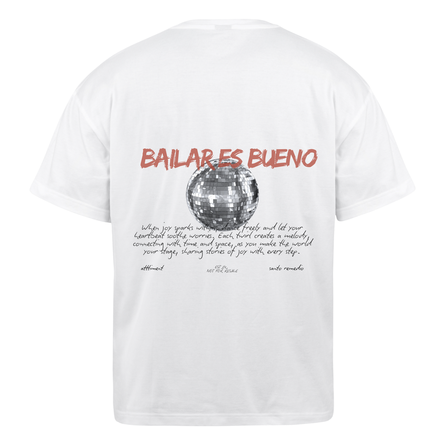 Polera Boxy Fit Bailar es Bueno x Santo Remedio