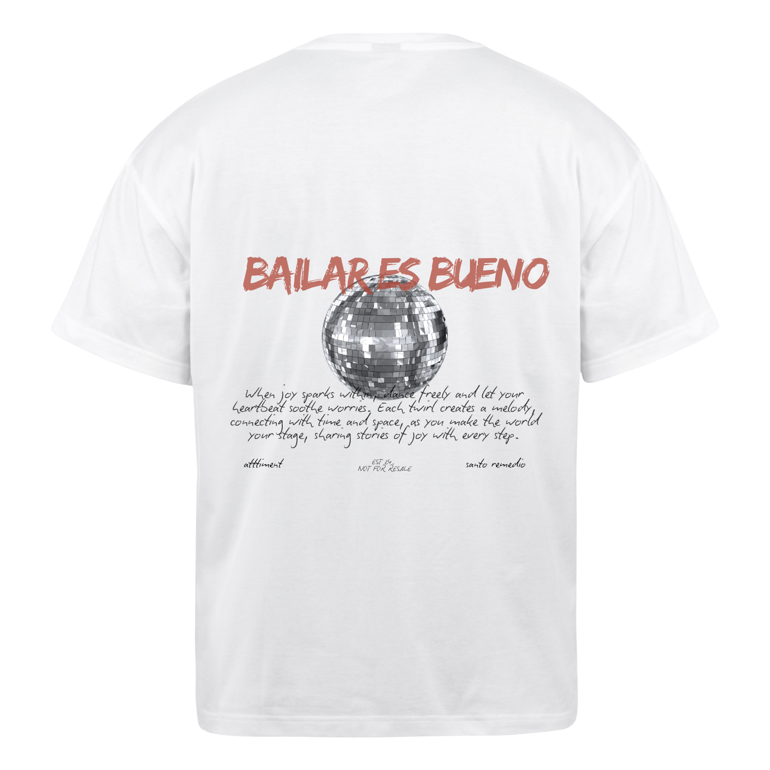 Polera Boxy Fit Bailar es Bueno x Santo Remedio
