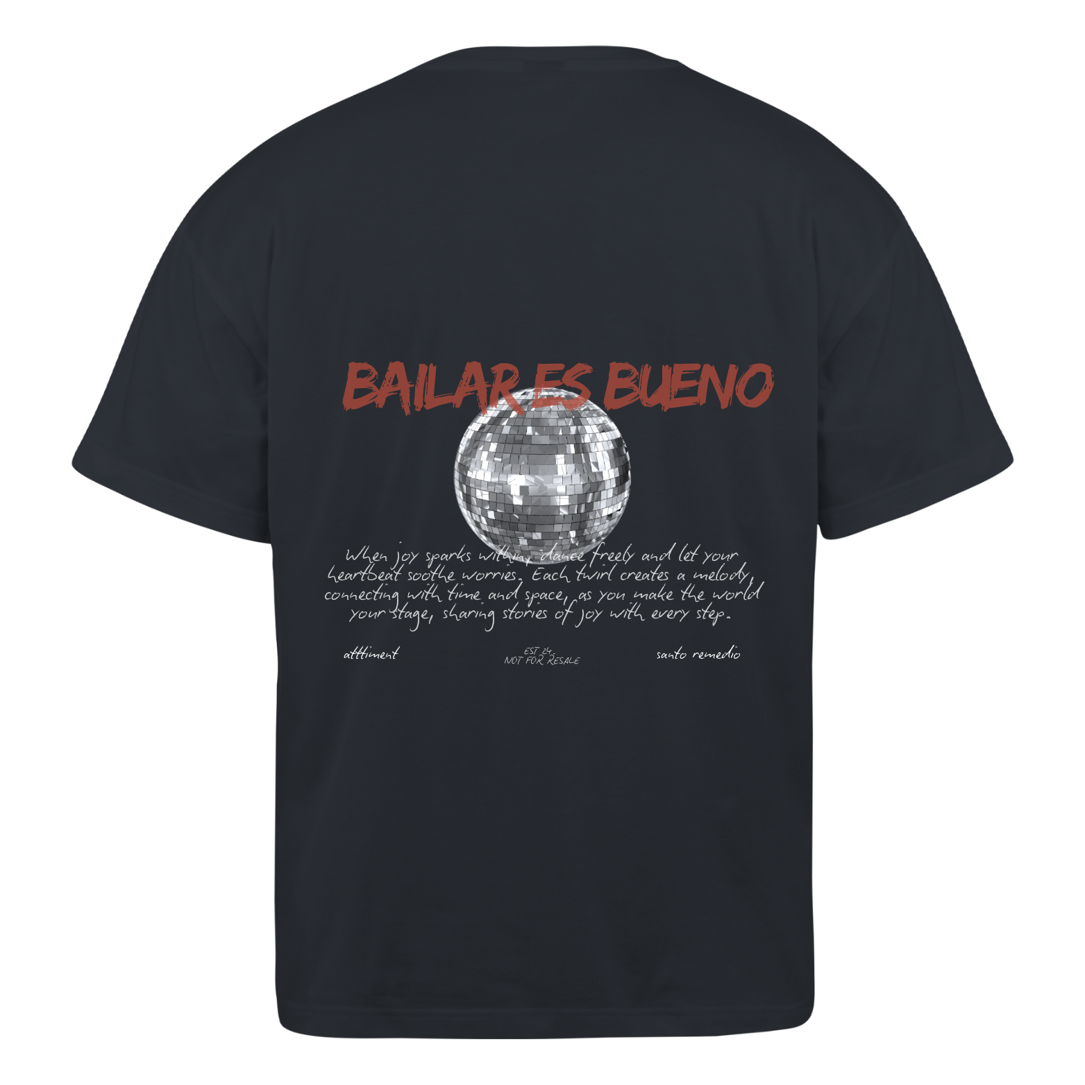 Polera Boxy Fit Bailar es Bueno x Santo Remedio